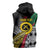 Vanuatu Proud to be Ni-van Personalised Sleeveless Zip Hoodie with Mutis En Atan Patterns - Polynesian Pride
