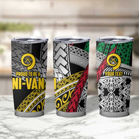 Vanuatu Proud to be Ni-van Personalised Tumbler Cup with Mutis En Atan Patterns