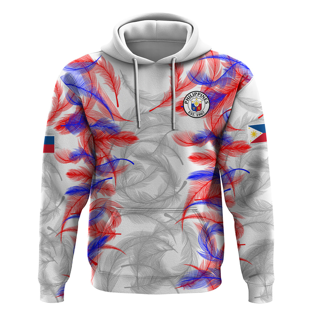 2023 Philippines Anzkals Football Hoodie Pilipinas Be Unique LT9 Pullover Hoodie White - Polynesian Pride