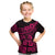 Fiji Islands Kid T Shirt Coat of Arms Fijian Flower Polynesian Pattern - Pink LT9 Pink - Polynesian Pride