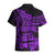 Fiji Islands Hawaiian Shirt Coat of Arms Fijian Flower Polynesian Pattern - Purple LT9 - Polynesian Pride