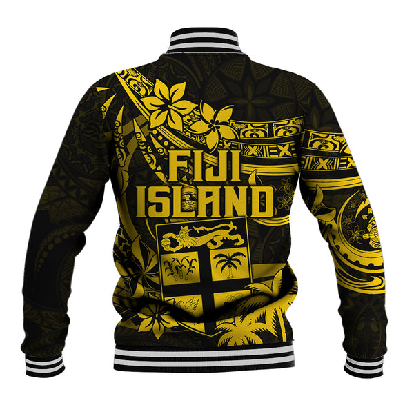 Fiji Islands Hoodie Coat of Arms Fijian Flower Polynesian Pattern Blue LT9