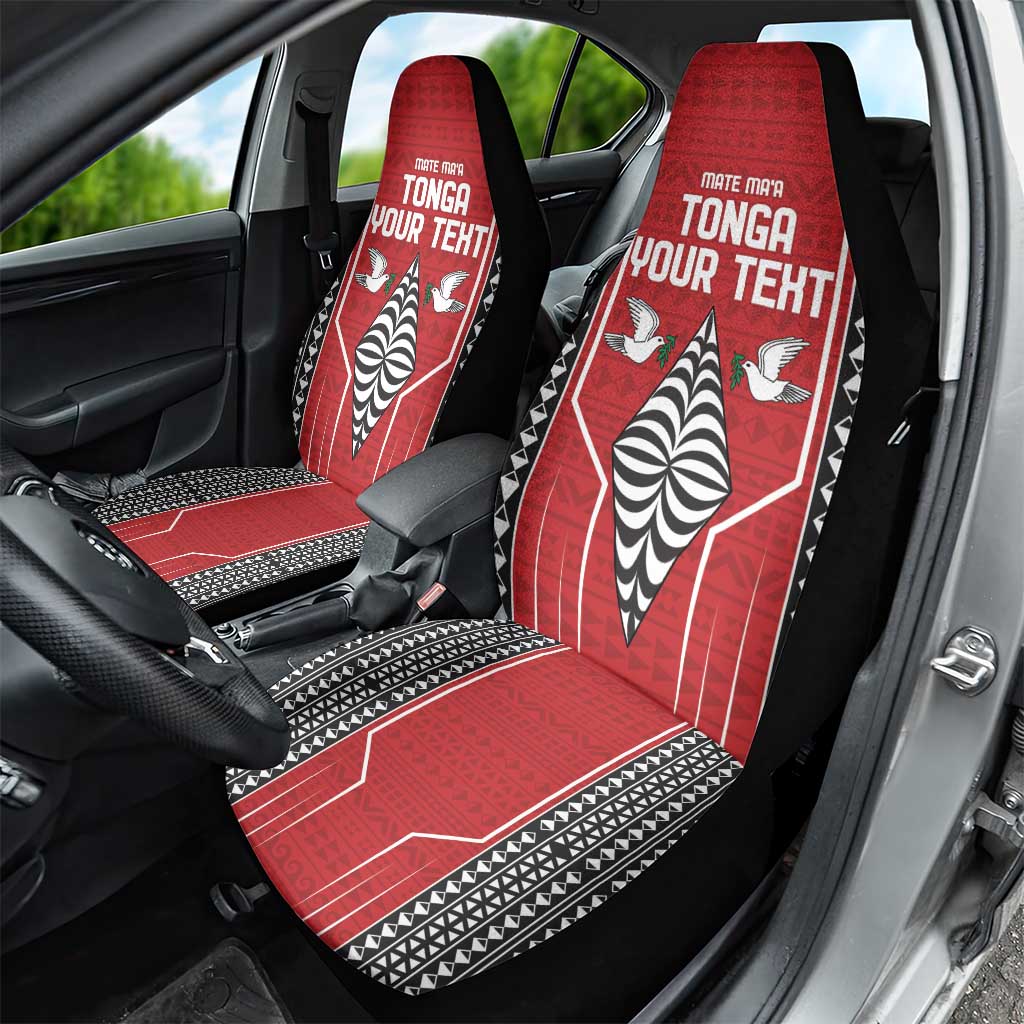 Custom Tonga Rugby Car Seat Cover Mate Maa Kupesi Style