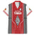 Custom Tonga Rugby Family Matching Off Shoulder Short Dress and Hawaiian Shirt Mate Maa Kupesi Style