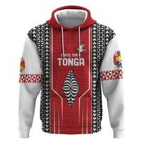 Custom Tonga Rugby Hoodie Mate Maa Kupesi Style LT9 Pullover Hoodie Red - Polynesian Pride