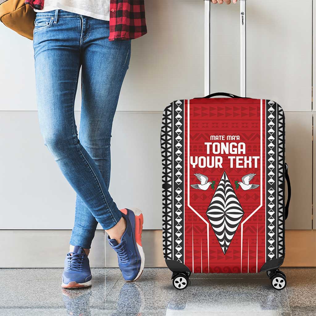 Custom Tonga Rugby Luggage Cover Mate Maa Kupesi Style LT9 - Polynesian Pride