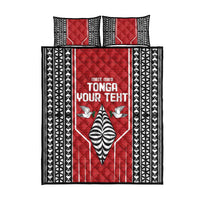 Custom Tonga Rugby Quilt Bed Set Mate Maa Kupesi Style