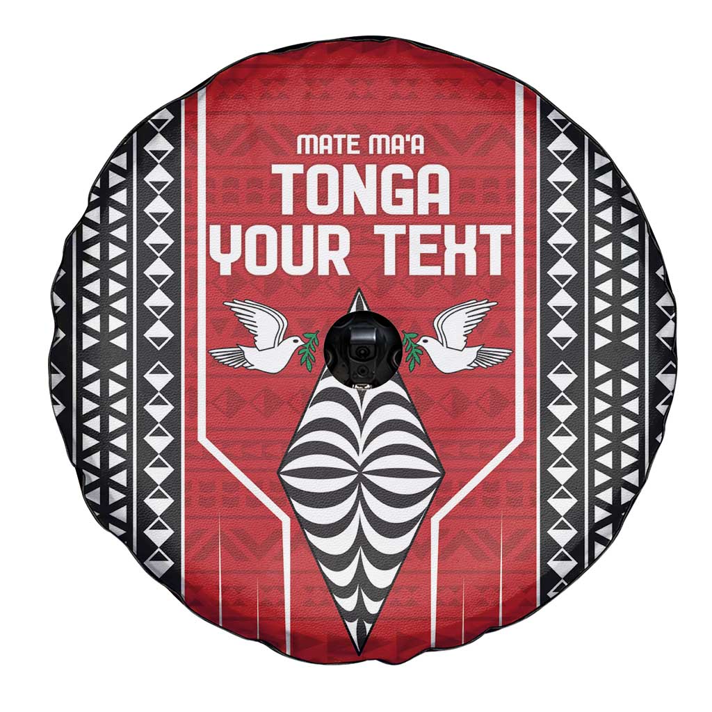 Custom Tonga Rugby Spare Tire Cover Mate Maa Kupesi Style