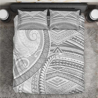 American Samoa White Sunday Bedding Set Polynesian Lotu Tamaiti - Polynesian Pride