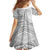 American Samoa White Sunday Family Matching Off Shoulder Maxi Dress and Hawaiian Shirt Polynesian Lotu Tamaiti - Polynesian Pride