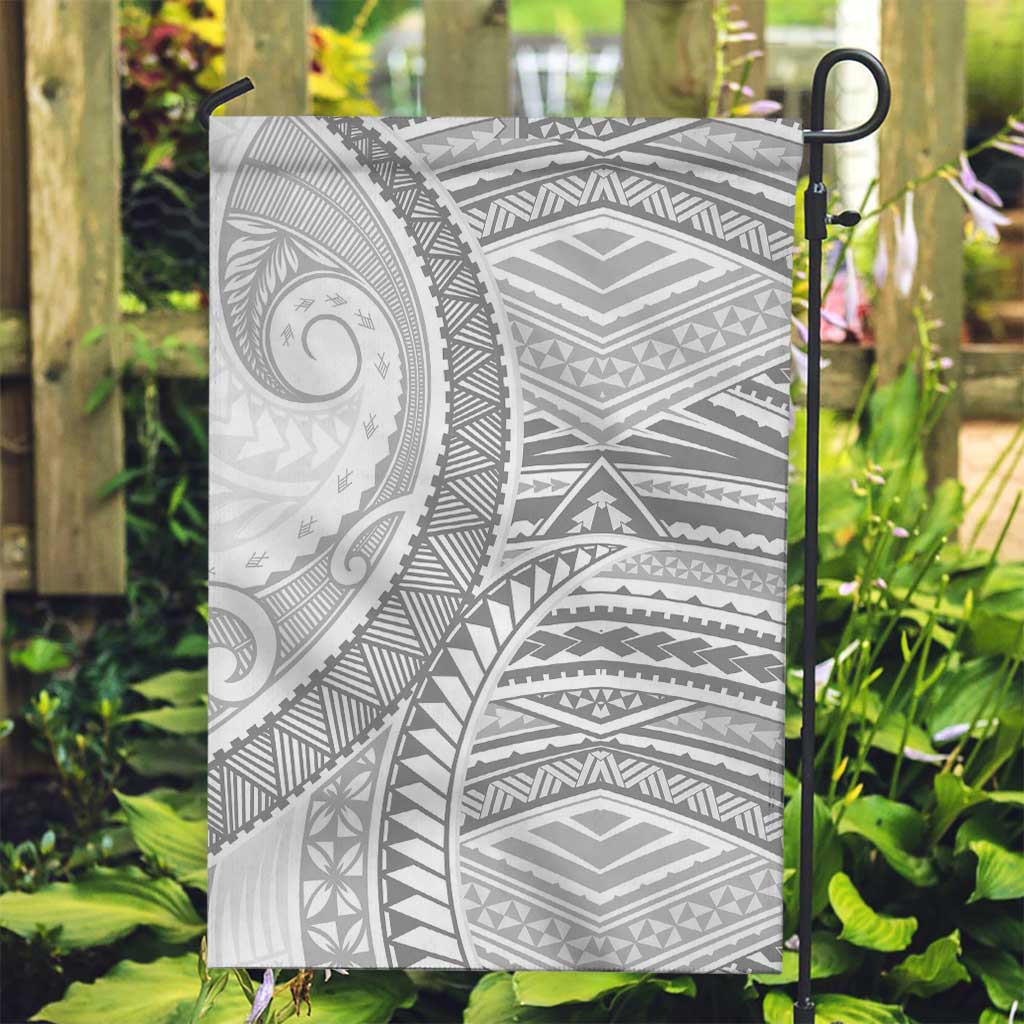 American Samoa White Sunday Garden Flag Polynesian Lotu Tamaiti - Polynesian Pride