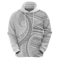 American Samoa White Sunday Hoodie Polynesian Lotu Tamaiti - Polynesian Pride