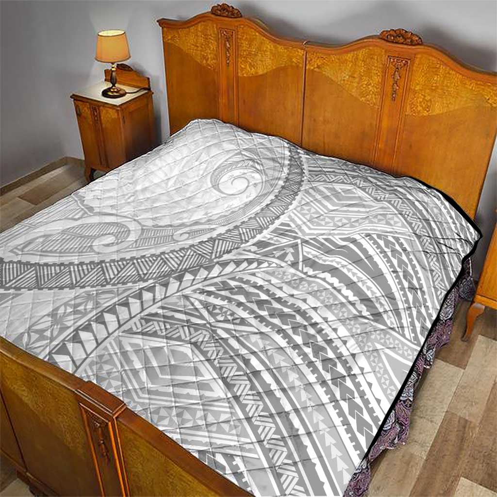 American Samoa White Sunday Quilt Polynesian Lotu Tamaiti - Polynesian Pride