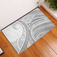 American Samoa White Sunday Rubber Doormat Polynesian Lotu Tamaiti LT9 - Polynesian Pride