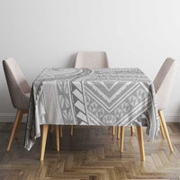 American Samoa White Sunday Tablecloth Polynesian Lotu Tamaiti - Polynesian Pride