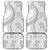 Niue White Sunday Car Mats Niuean Lotu Tamaiti Hiapo Pattern - Polynesian Pride