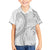Niue White Sunday Family Matching Off Shoulder Short Dress and Hawaiian Shirt Niuean Lotu Tamaiti Hiapo Pattern - Polynesian Pride