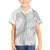 Niue White Sunday Family Matching Short Sleeve Bodycon Dress and Hawaiian Shirt Niuean Lotu Tamaiti Hiapo Pattern - Polynesian Pride