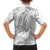 Niue White Sunday Family Matching Tank Maxi Dress and Hawaiian Shirt Niuean Lotu Tamaiti Hiapo Pattern - Polynesian Pride