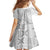 Niue White Sunday Family Matching Tank Maxi Dress and Hawaiian Shirt Niuean Lotu Tamaiti Hiapo Pattern - Polynesian Pride
