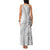 Niue White Sunday Family Matching Tank Maxi Dress and Hawaiian Shirt Niuean Lotu Tamaiti Hiapo Pattern - Polynesian Pride