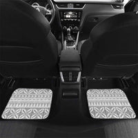 Polynesian White Sunday Car Mats Lotu Tamaiti Melanesian Pattern - Polynesian Pride