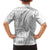Polynesian White Sunday Family Matching Puletasi and Hawaiian Shirt Lotu Tamaiti Melanesian Pattern - Polynesian Pride