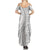 Polynesian White Sunday Family Matching Summer Maxi Dress and Hawaiian Shirt Lotu Tamaiti Melanesian Pattern - Polynesian Pride