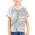Polynesian White Sunday Family Matching Summer Maxi Dress and Hawaiian Shirt Lotu Tamaiti Melanesian Pattern - Polynesian Pride
