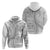 Polynesian White Sunday Hoodie Lotu Tamaiti Melanesian Pattern - Polynesian Pride