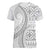 Polynesian White Sunday Women V-Neck T-Shirt Lotu Tamaiti Melanesian Pattern - Polynesian Pride