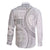 Samoa Siapo White Sunday Family Matching Puletasi and Hawaiian Shirt Lotu Tamaiti Polynesian White Pattern - Polynesian Pride