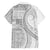 Samoa Siapo White Sunday Family Matching Summer Maxi Dress and Hawaiian Shirt Lotu Tamaiti Polynesian White Pattern - Polynesian Pride