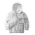 Samoa Siapo White Sunday Kid Hoodie Lotu Tamaiti Polynesian White Pattern - Polynesian Pride