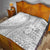 Samoa Siapo White Sunday Quilt Lotu Tamaiti Polynesian White Pattern - Polynesian Pride