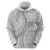 Samoa Siapo White Sunday Zip Hoodie Lotu Tamaiti Polynesian White Pattern - Polynesian Pride