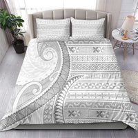 Tokelau White Sunday Bedding Set Lotu Tamaiti Ngatu Tokelau Feletoa Manulua - Polynesian Pride