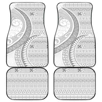 Tokelau White Sunday Car Mats Lotu Tamaiti Ngatu Tokelau Feletoa Manulua - Polynesian Pride