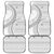 Tokelau White Sunday Car Mats Lotu Tamaiti Ngatu Tokelau Feletoa Manulua - Polynesian Pride