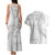 Tokelau White Sunday Couples Matching Tank Maxi Dress and Hawaiian Shirt Lotu Tamaiti Ngatu Tokelau Feletoa Manulua - Polynesian Pride