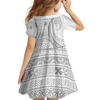 Tokelau White Sunday Family Matching Mermaid Dress and Hawaiian Shirt Lotu Tamaiti Ngatu Tokelau Feletoa Manulua - Polynesian Pride