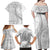 Tokelau White Sunday Family Matching Off Shoulder Maxi Dress and Hawaiian Shirt Lotu Tamaiti Ngatu Tokelau Feletoa Manulua - Polynesian Pride