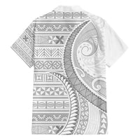 Tokelau White Sunday Hawaiian Shirt Lotu Tamaiti Ngatu Tokelau Feletoa Manulua LT9 - Polynesian Pride