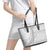 Tokelau White Sunday Leather Tote Bag Lotu Tamaiti Ngatu Tokelau Feletoa Manulua - Polynesian Pride