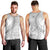 Tokelau White Sunday Men Tank Top Lotu Tamaiti Ngatu Tokelau Feletoa Manulua - Polynesian Pride