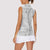 Tokelau White Sunday Women Sleeveless Polo Shirt Lotu Tamaiti Ngatu Tokelau Feletoa Manulua - Polynesian Pride