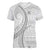 Tokelau White Sunday Women V-Neck T-Shirt Lotu Tamaiti Ngatu Tokelau Feletoa Manulua - Polynesian Pride