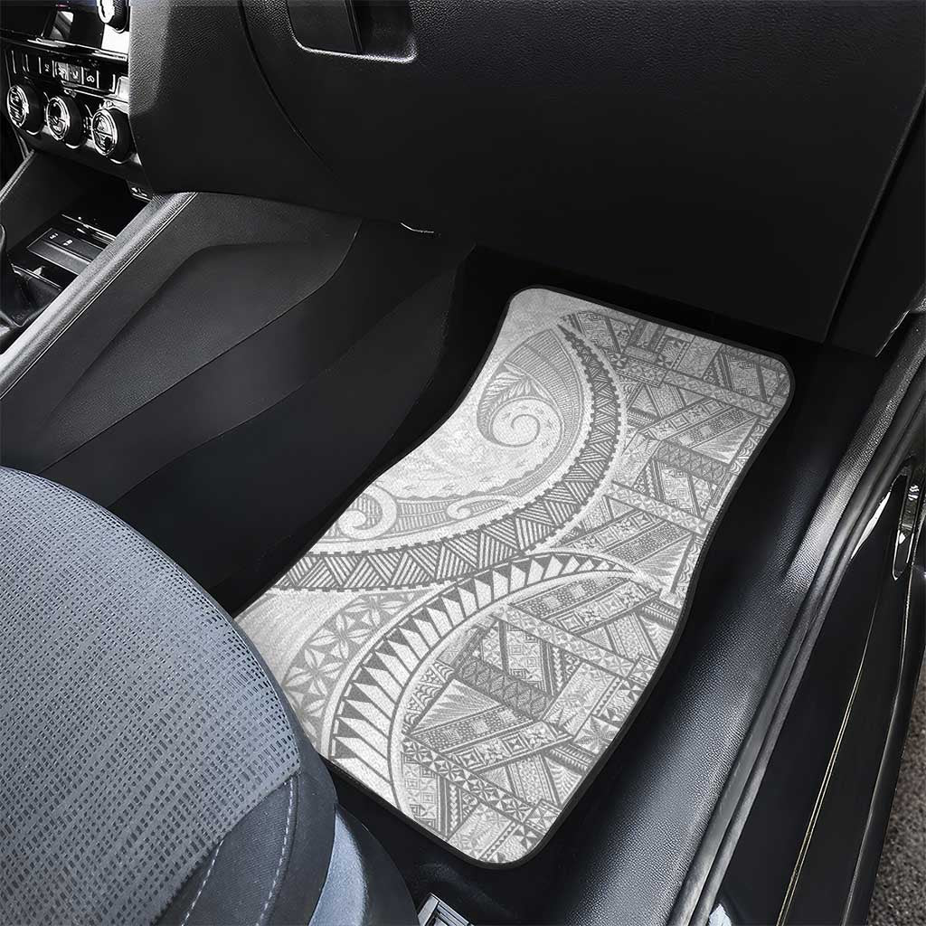 Tonga White Sunday Car Mats Lotu Tamaiti Ngatu Tribal - Polynesian Pride