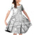 Tonga White Sunday Family Matching Off Shoulder Short Dress and Hawaiian Shirt Lotu Tamaiti Ngatu Tribal - Polynesian Pride