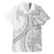 Tonga White Sunday Family Matching Summer Maxi Dress and Hawaiian Shirt Lotu Tamaiti Ngatu Tribal - Polynesian Pride
